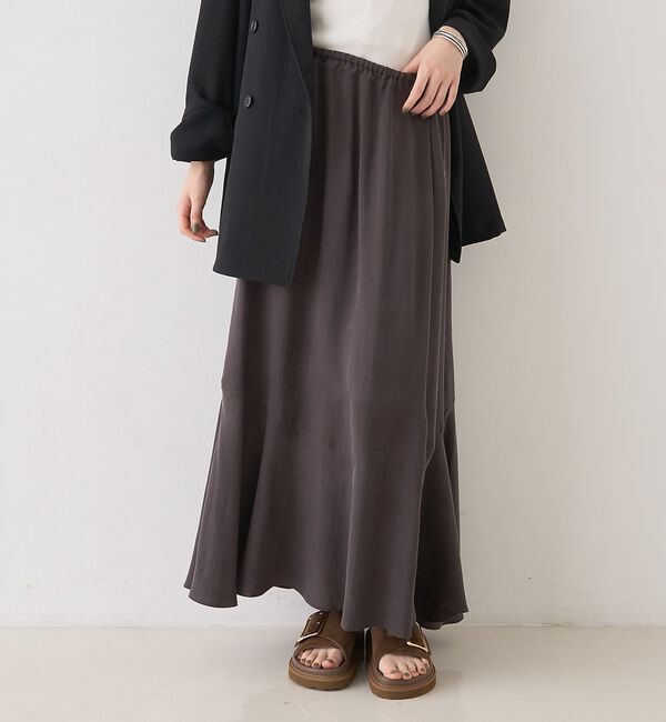 Rouge vif「【セットアップ対応】キュプラフィブリルイージーギャザースカート」|スカート|