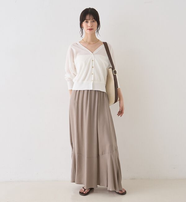 Rouge vif「【セットアップ対応】キュプラフィブリルイージーギャザースカート」|スカート|