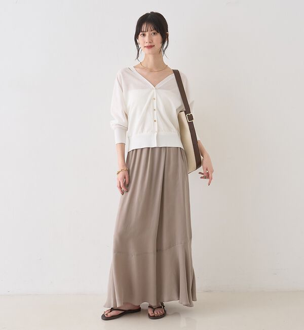 Rouge vif「【セットアップ対応】キュプラフィブリルイージーギャザースカート」|スカート|