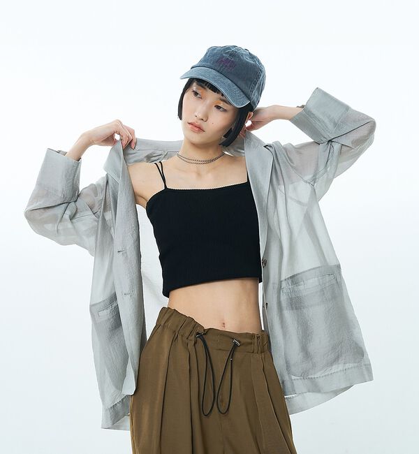 NOMINE「バックスリット シルキー シアー ジャケット」|その他|