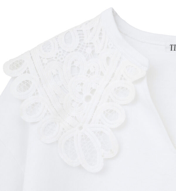 TIARA「レースカラーTシャツ」|Tシャツ・カットソー|