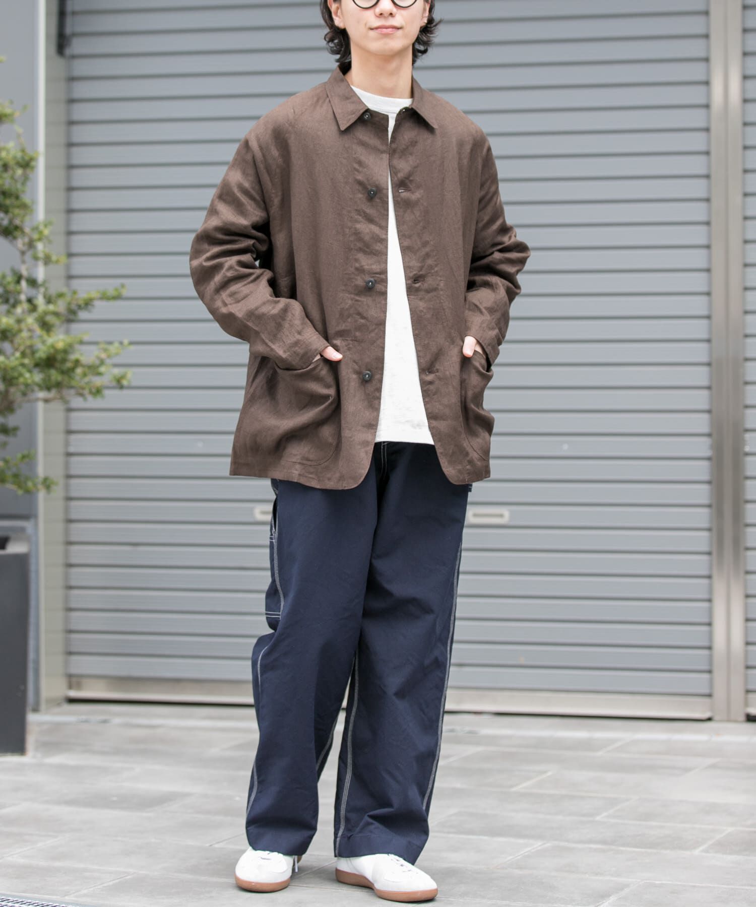URBAN RESEARCH DOORS「FORK&SPOON　リネンカバーオールシャツジャケット」|その他|
