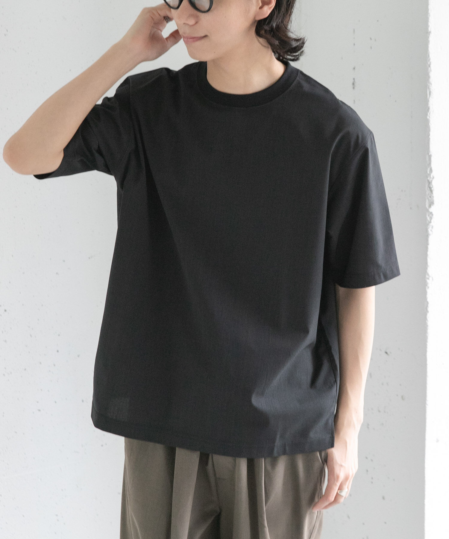 URBAN RESEARCH DOORS「FORK&SPOON　TEC LINEN T-SHIRTS」|Tシャツ・カットソー|