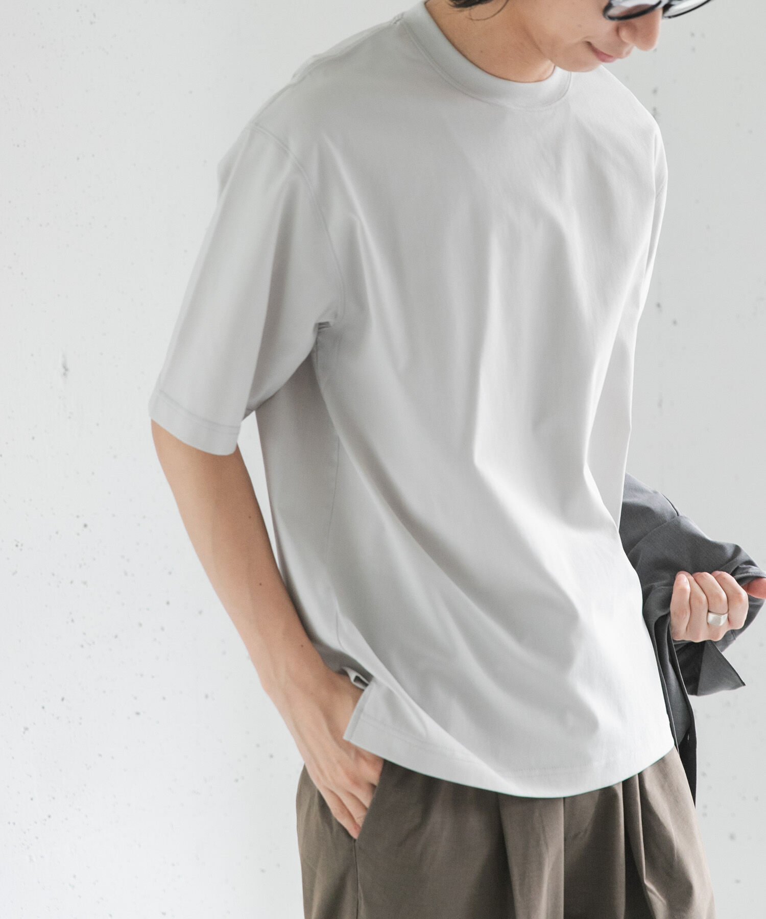 URBAN RESEARCH DOORS「FORK&SPOON　TEC LINEN T-SHIRTS」|Tシャツ・カットソー|