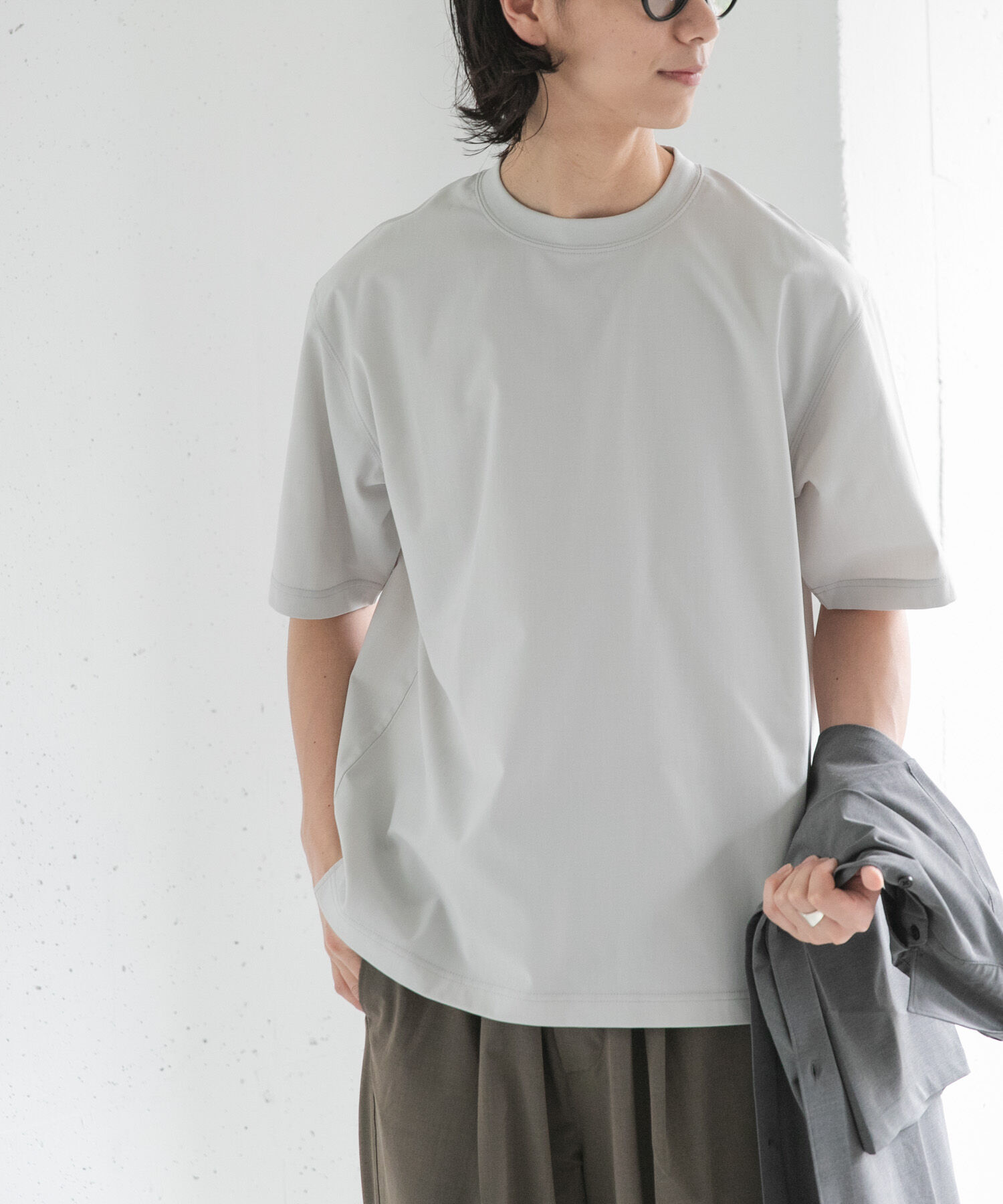 URBAN RESEARCH DOORS「FORK&SPOON　TEC LINEN T-SHIRTS」|Tシャツ・カットソー|