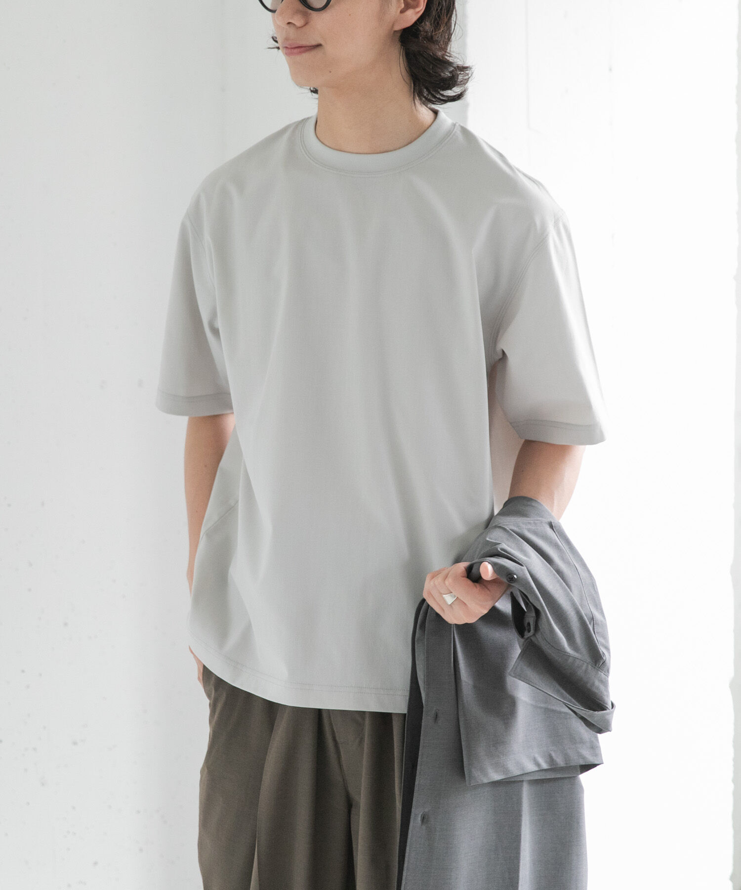 URBAN RESEARCH DOORS「FORK&SPOON　TEC LINEN T-SHIRTS」|Tシャツ・カットソー|