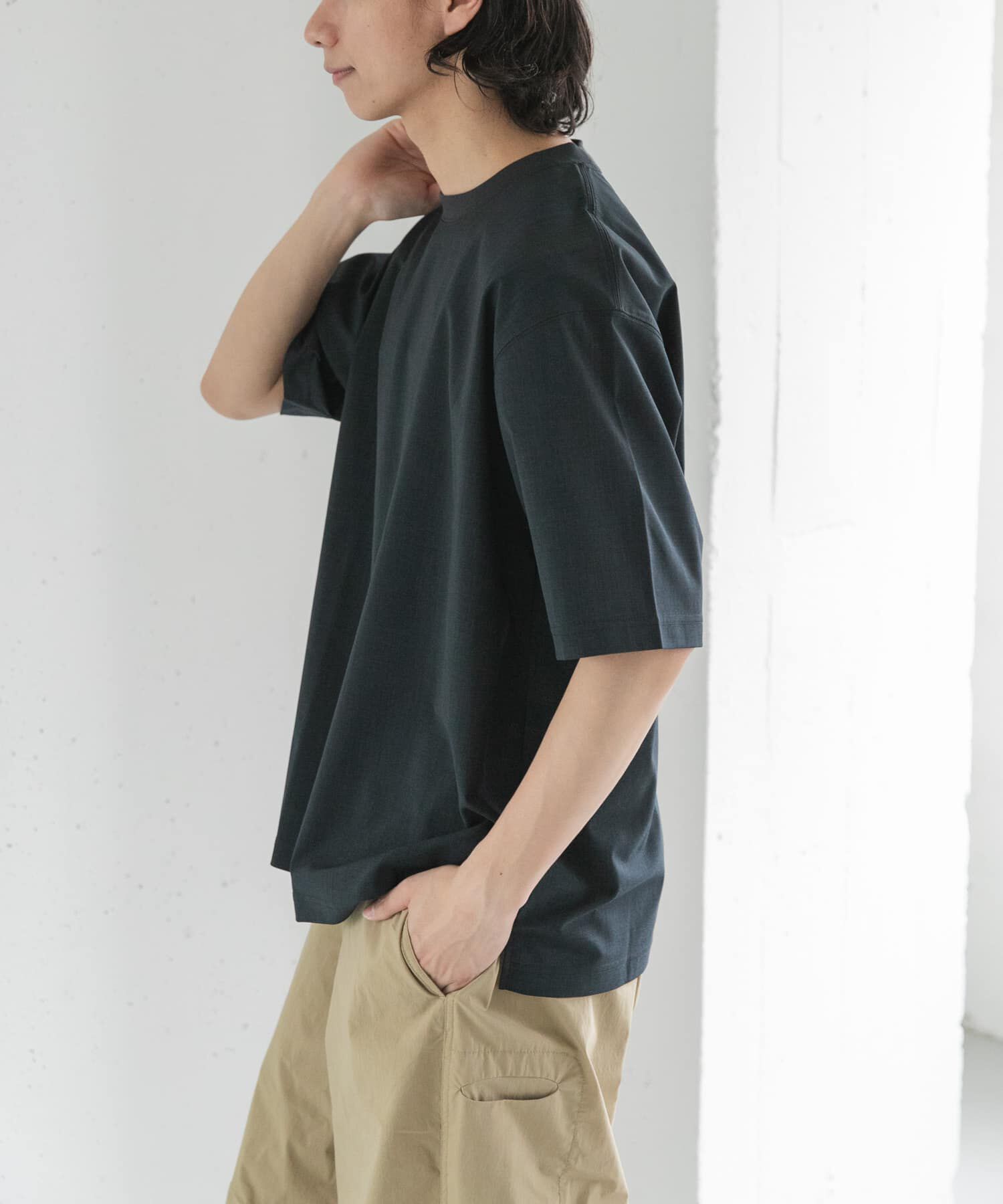 URBAN RESEARCH DOORS「FORK&SPOON　TEC LINEN T-SHIRTS」|Tシャツ・カットソー|