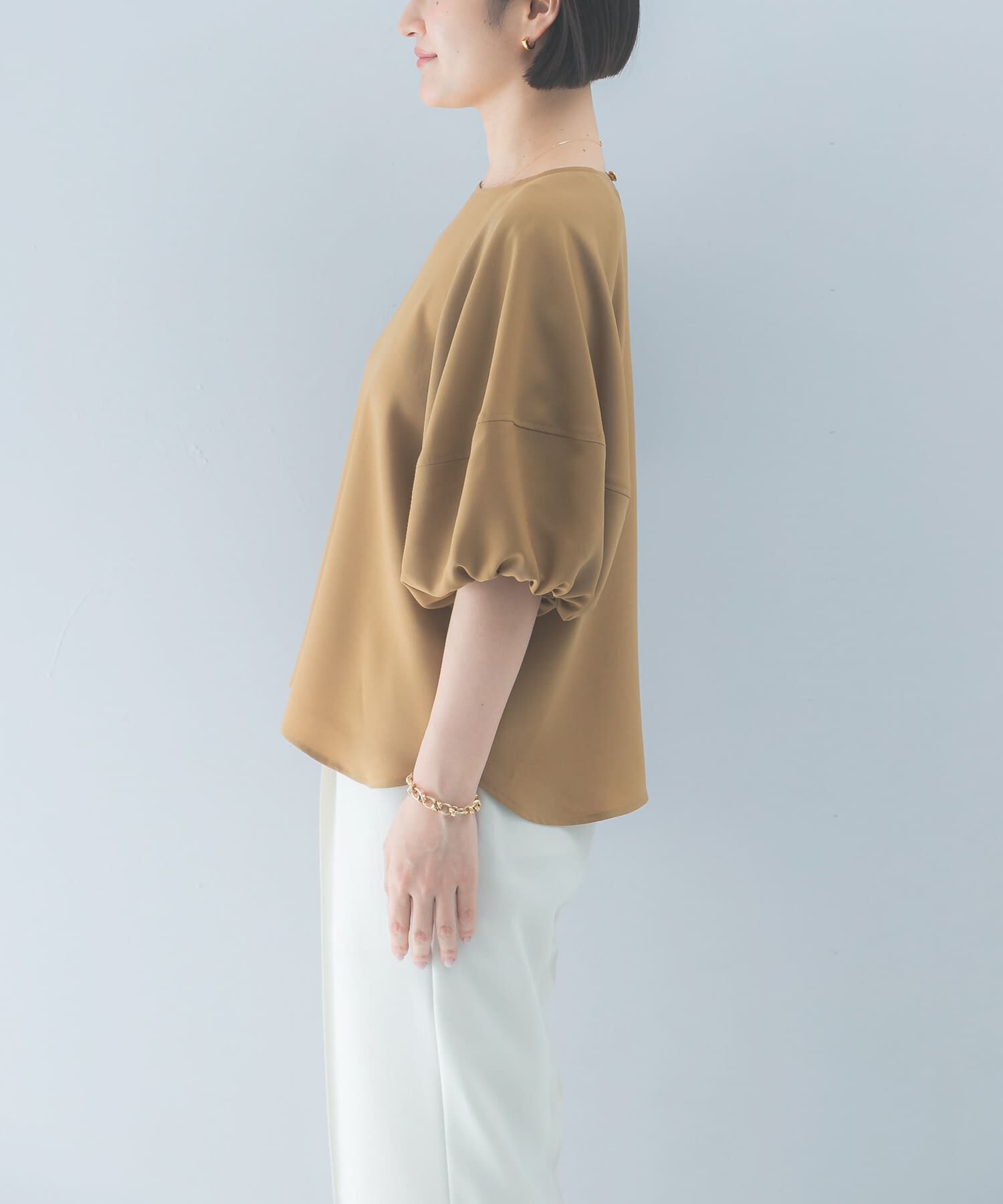 URBAN RESEARCH ROSSO「クールタッチ 吸水速乾バルーンブラウス」|シャツ・ブラウス|