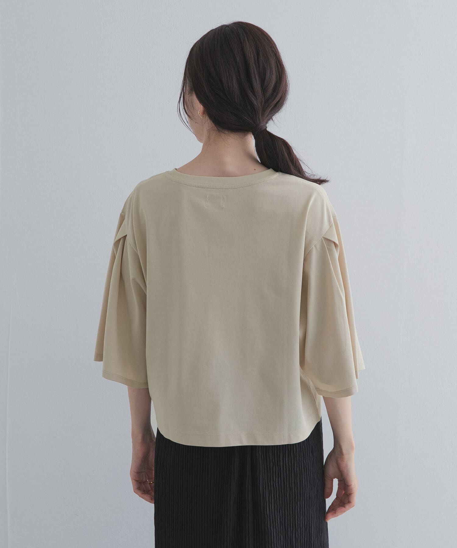 URBAN RESEARCH DOORS「シルケットクロップドプルオーバー」|Tシャツ・カットソー|