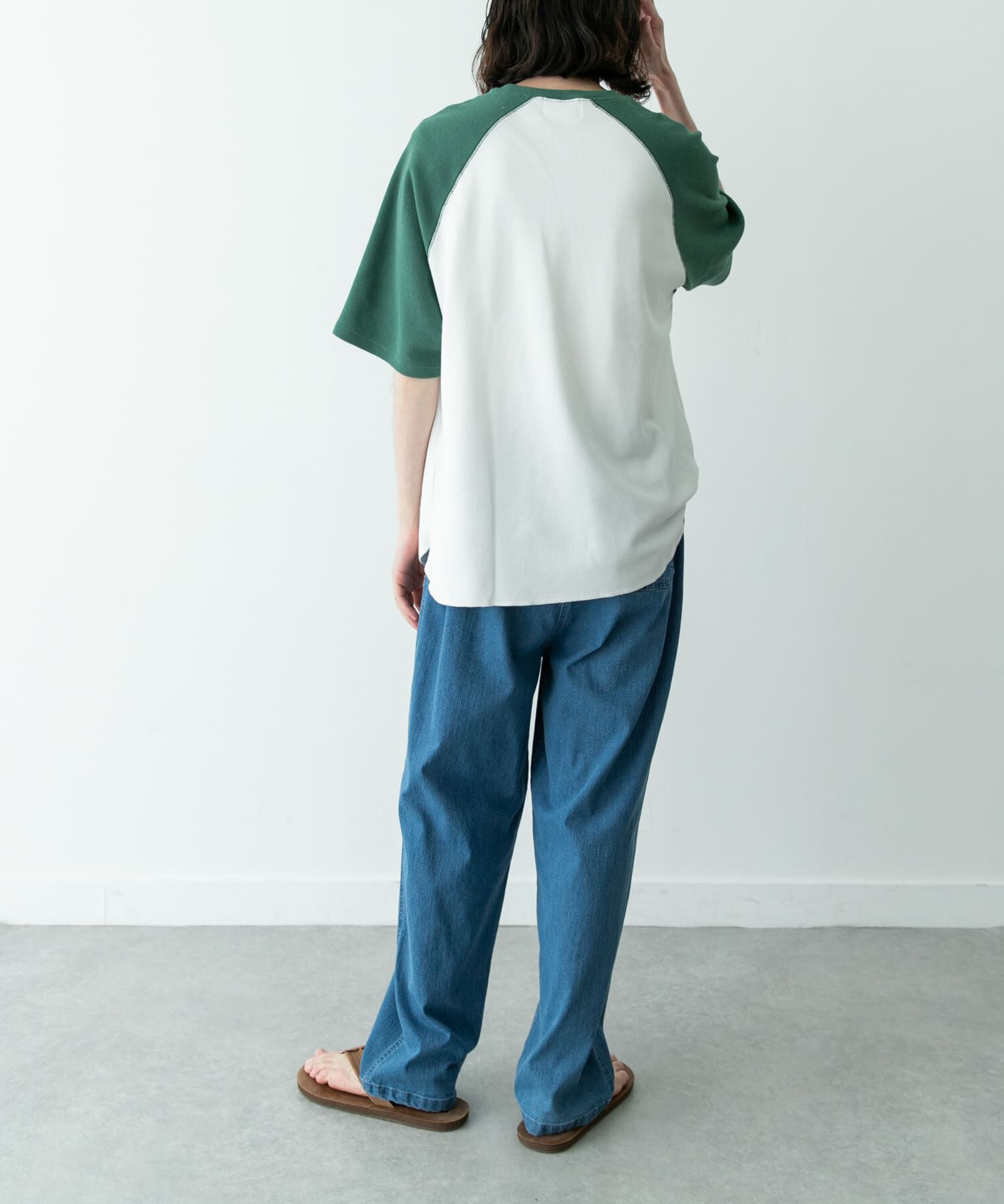 Sonny Label 「配色ワッフルラグランショートスリーブTシャツ」|Tシャツ・カットソー|