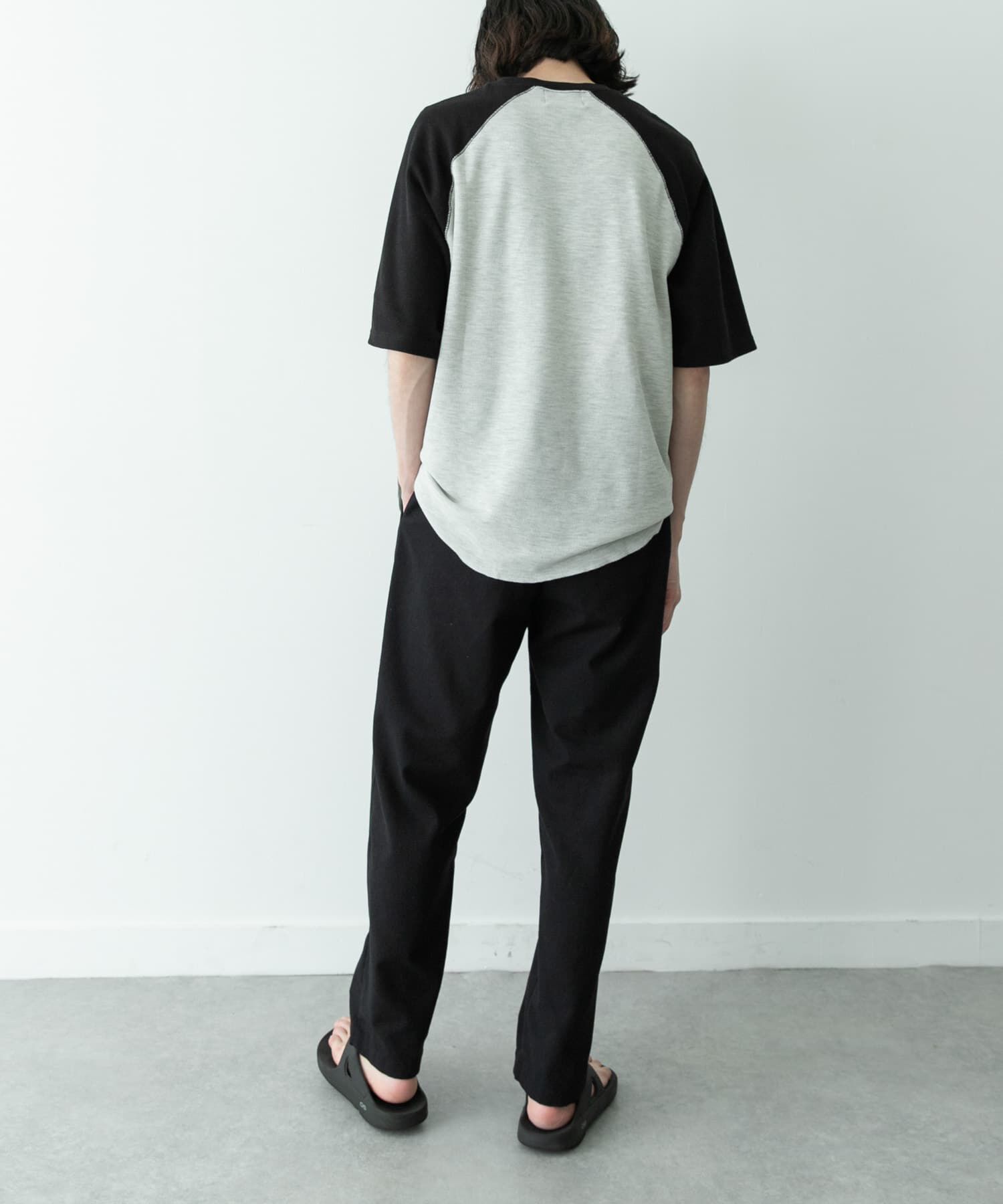 Sonny Label 「配色ワッフルラグランショートスリーブTシャツ」|Tシャツ・カットソー|