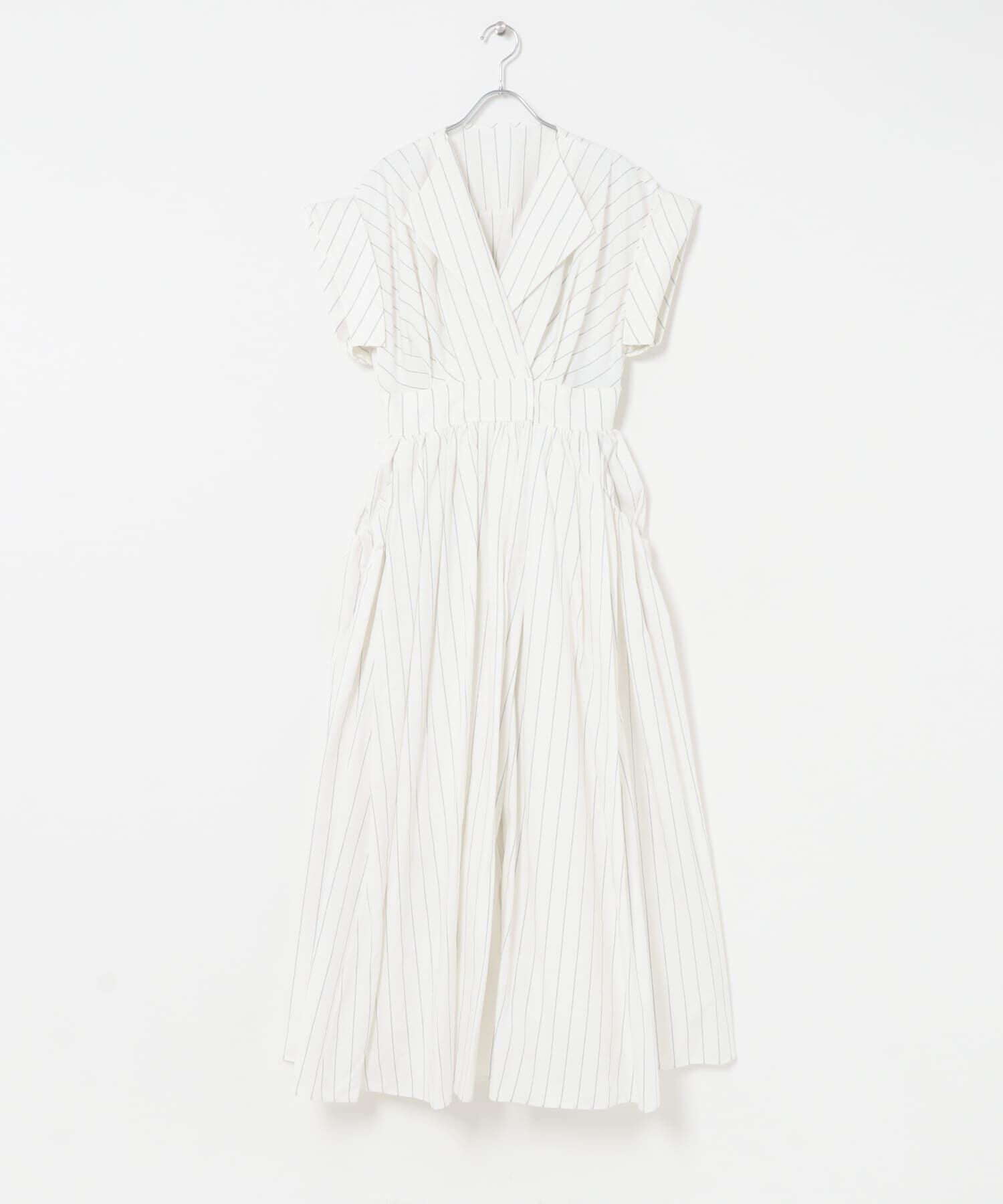 URBAN RESEARCH ROSSO「ELENDEEK　OPEN COLLAR SHIRT ONE-PIECE」|ワンピース|ホワイト系その他