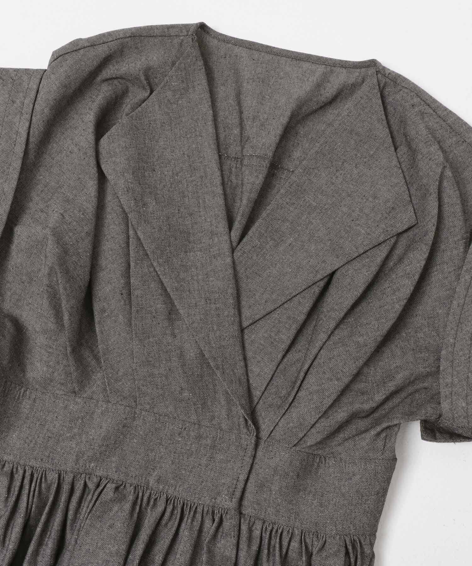 URBAN RESEARCH ROSSO「ELENDEEK　OPEN COLLAR SHIRT ONE-PIECE」|ワンピース|