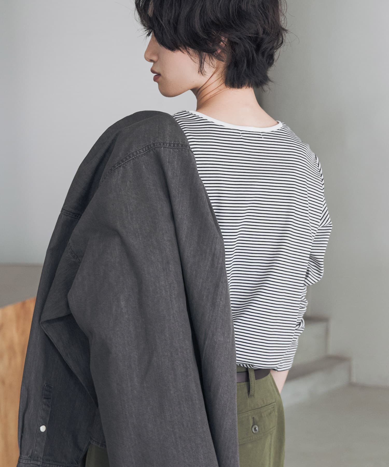 URBAN RESEARCH DOORS「『UR TECH』完声シルケットロングスリーブ Tシャツ」|Tシャツ・カットソー|