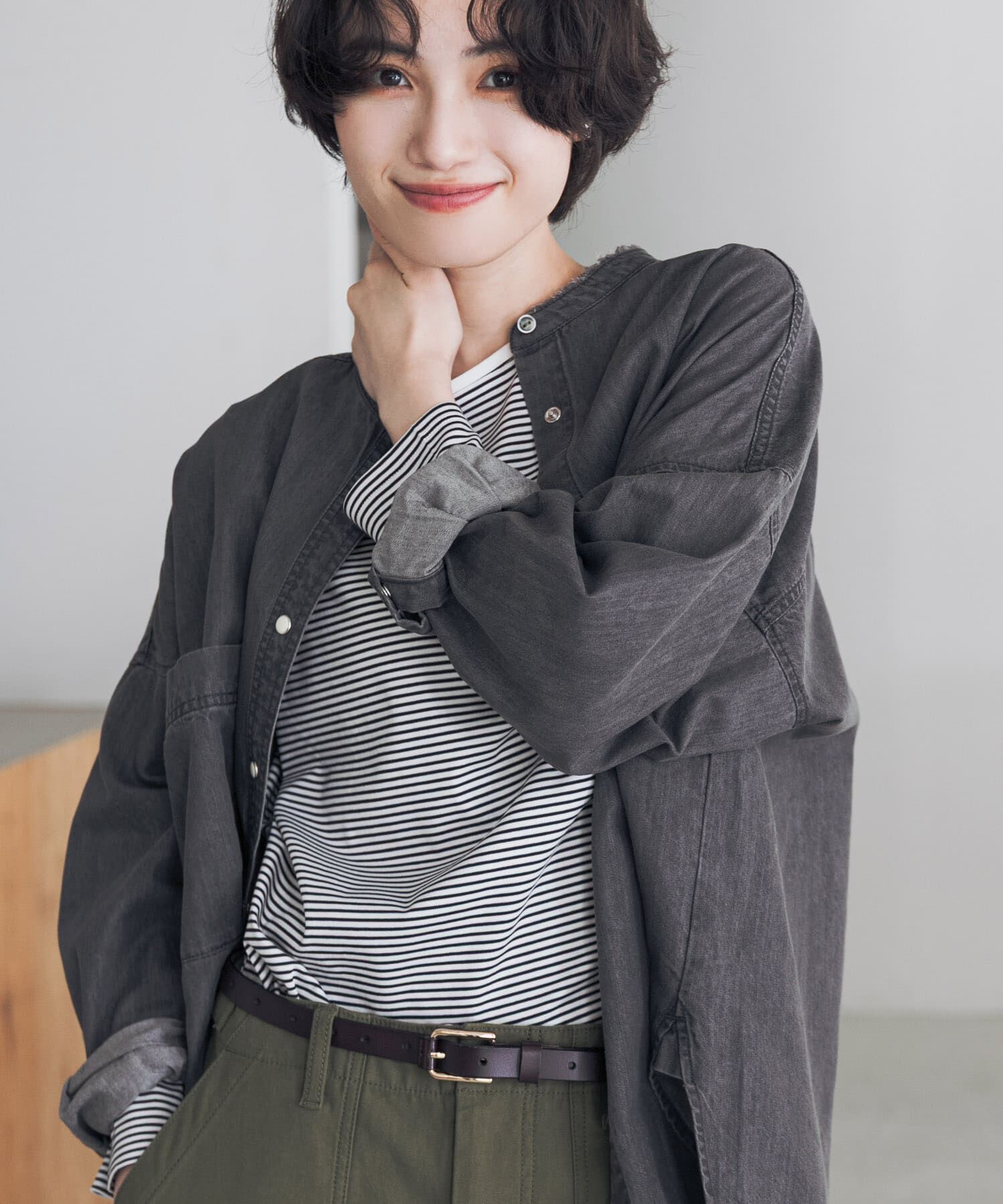 URBAN RESEARCH DOORS「『UR TECH』完声シルケットロングスリーブ Tシャツ」|Tシャツ・カットソー|