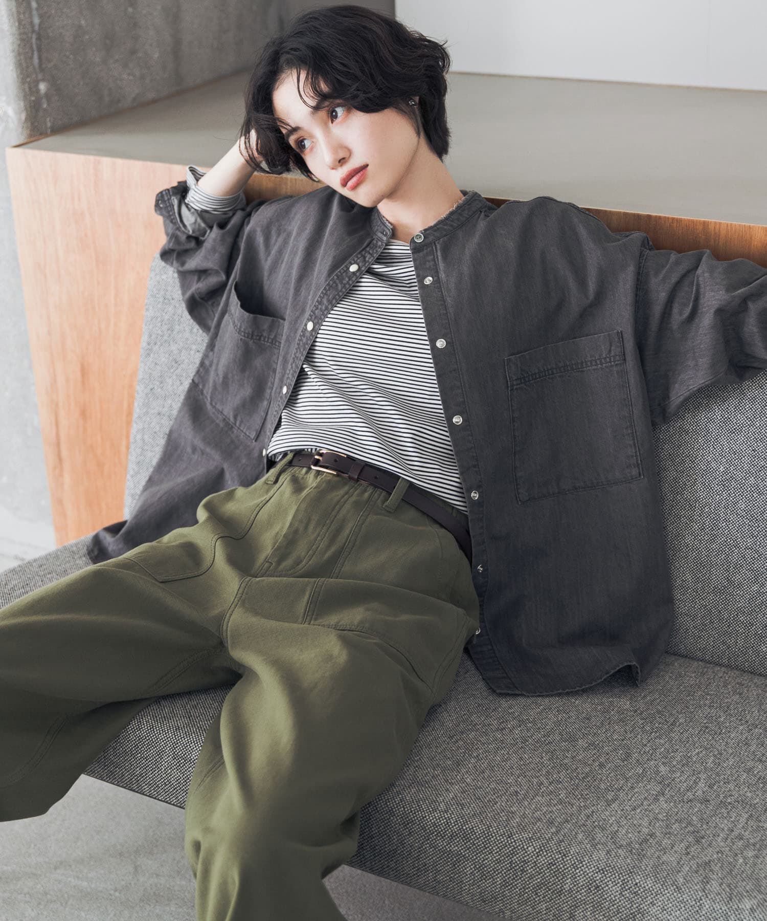 URBAN RESEARCH DOORS「『UR TECH』完声シルケットロングスリーブ Tシャツ」|Tシャツ・カットソー|