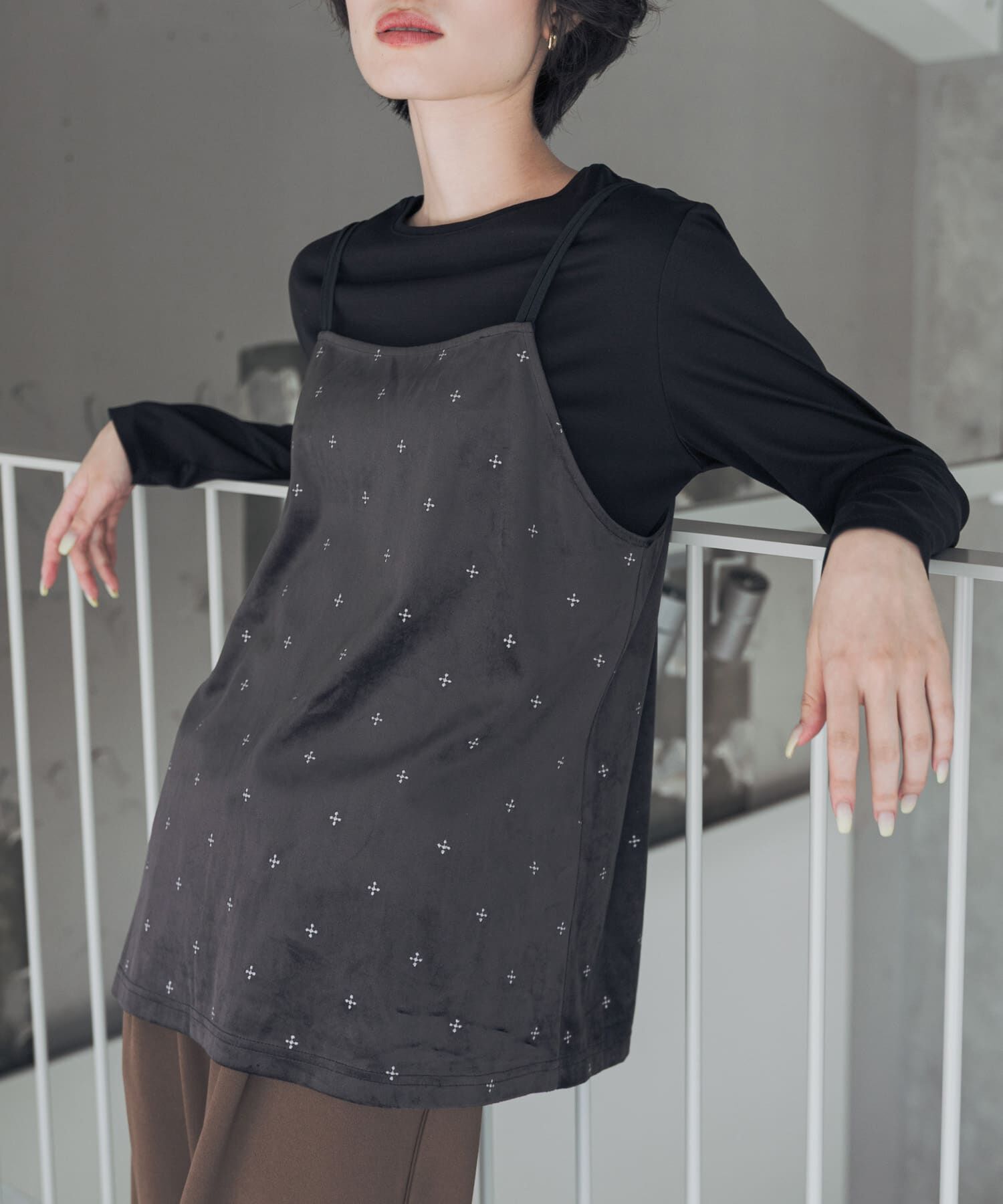 URBAN RESEARCH DOORS「『UR TECH』完声シルケットロングスリーブ Tシャツ」|Tシャツ・カットソー|