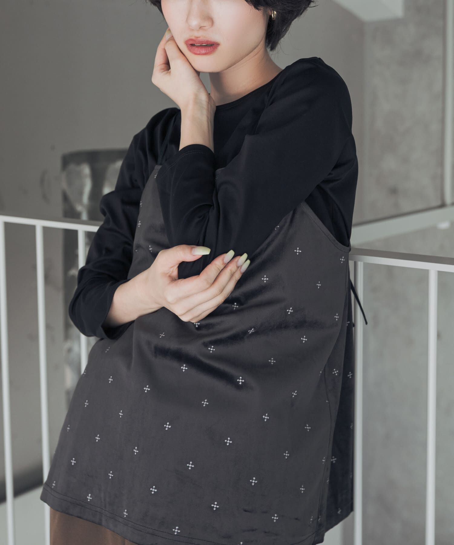 URBAN RESEARCH DOORS「『UR TECH』完声シルケットロングスリーブ Tシャツ」|Tシャツ・カットソー|