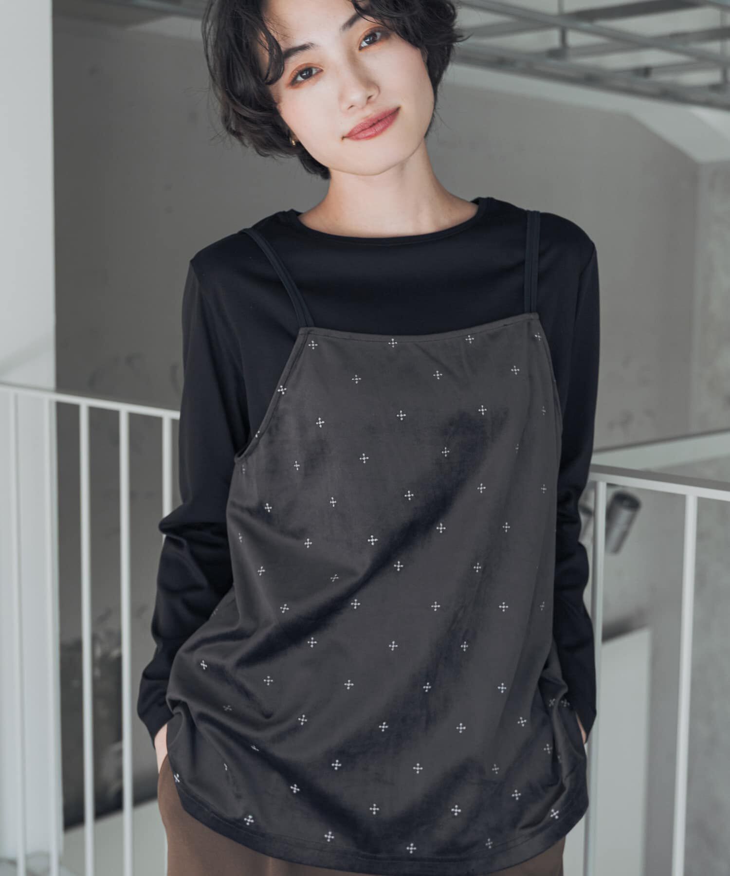 URBAN RESEARCH DOORS「『UR TECH』完声シルケットロングスリーブ Tシャツ」|Tシャツ・カットソー|