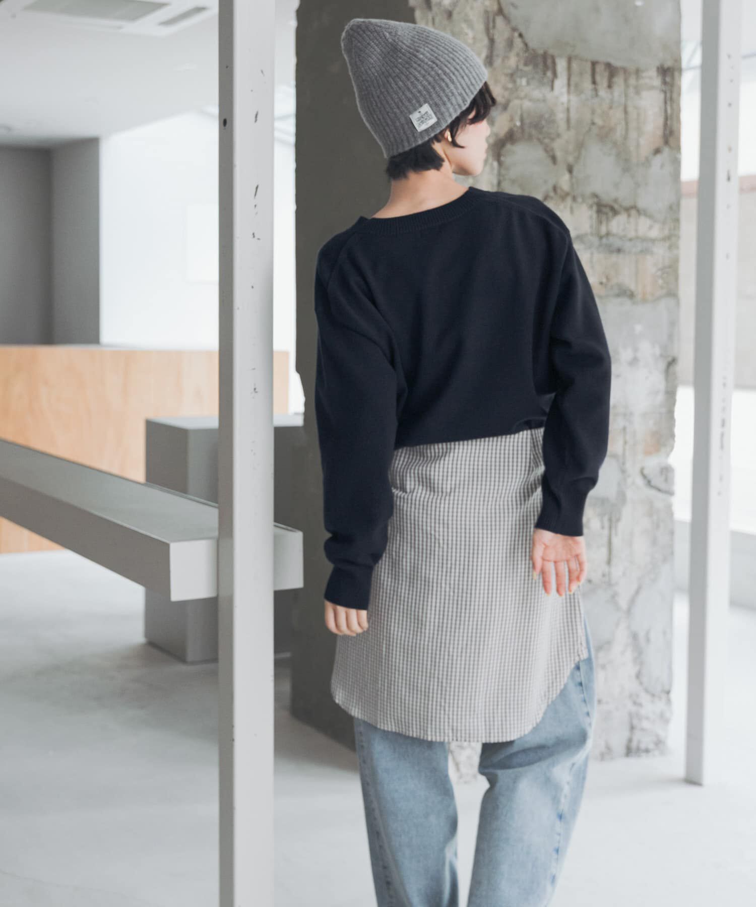 URBAN RESEARCH DOORS「『UR TECH 200日ニット』Vネックプルオーバー」|ニット・セーター|