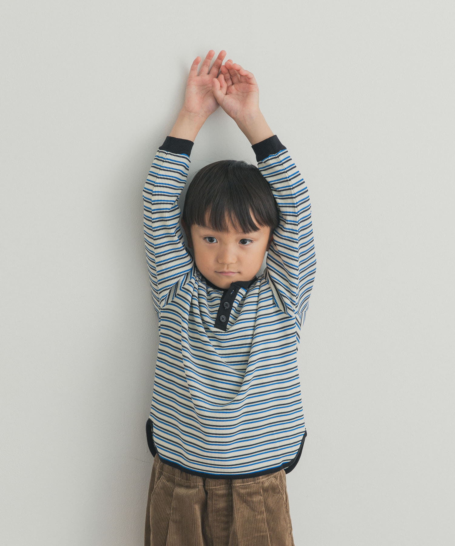 URBAN RESEARCH DOORS「『150サイズあり』ワッフルボーダーロングTシャツ(KIDS)」|その他|