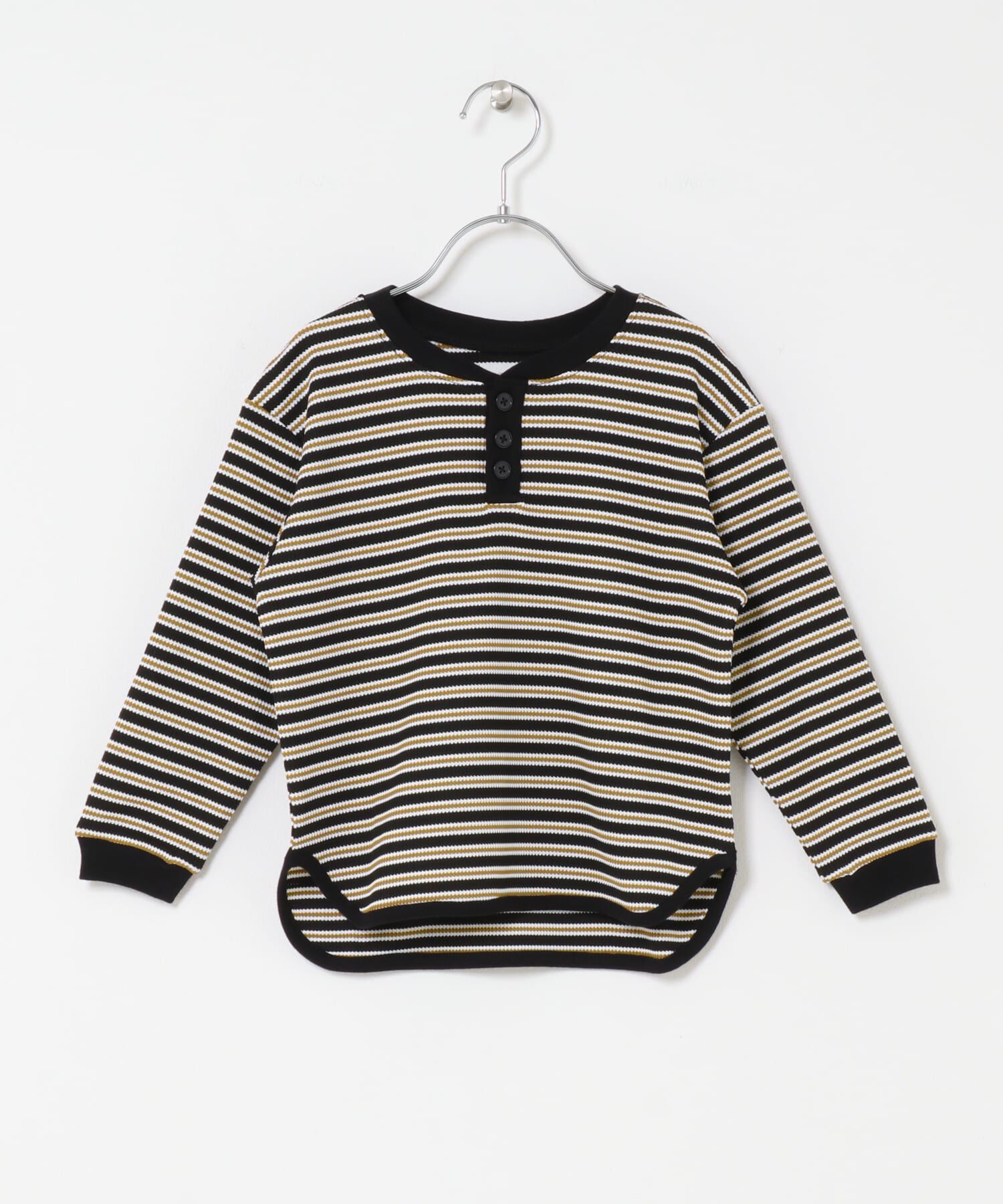 URBAN RESEARCH DOORS「『150サイズあり』ワッフルボーダーロングTシャツ(KIDS)」|その他|