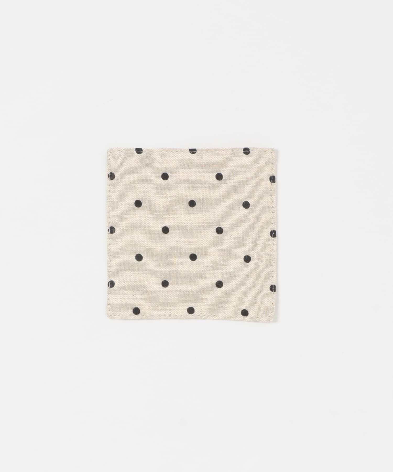 URBAN RESEARCH DOORS「fog linen work　リネン コースター ナチュラルドット」|食器・キッチングッズ|ナチュラル