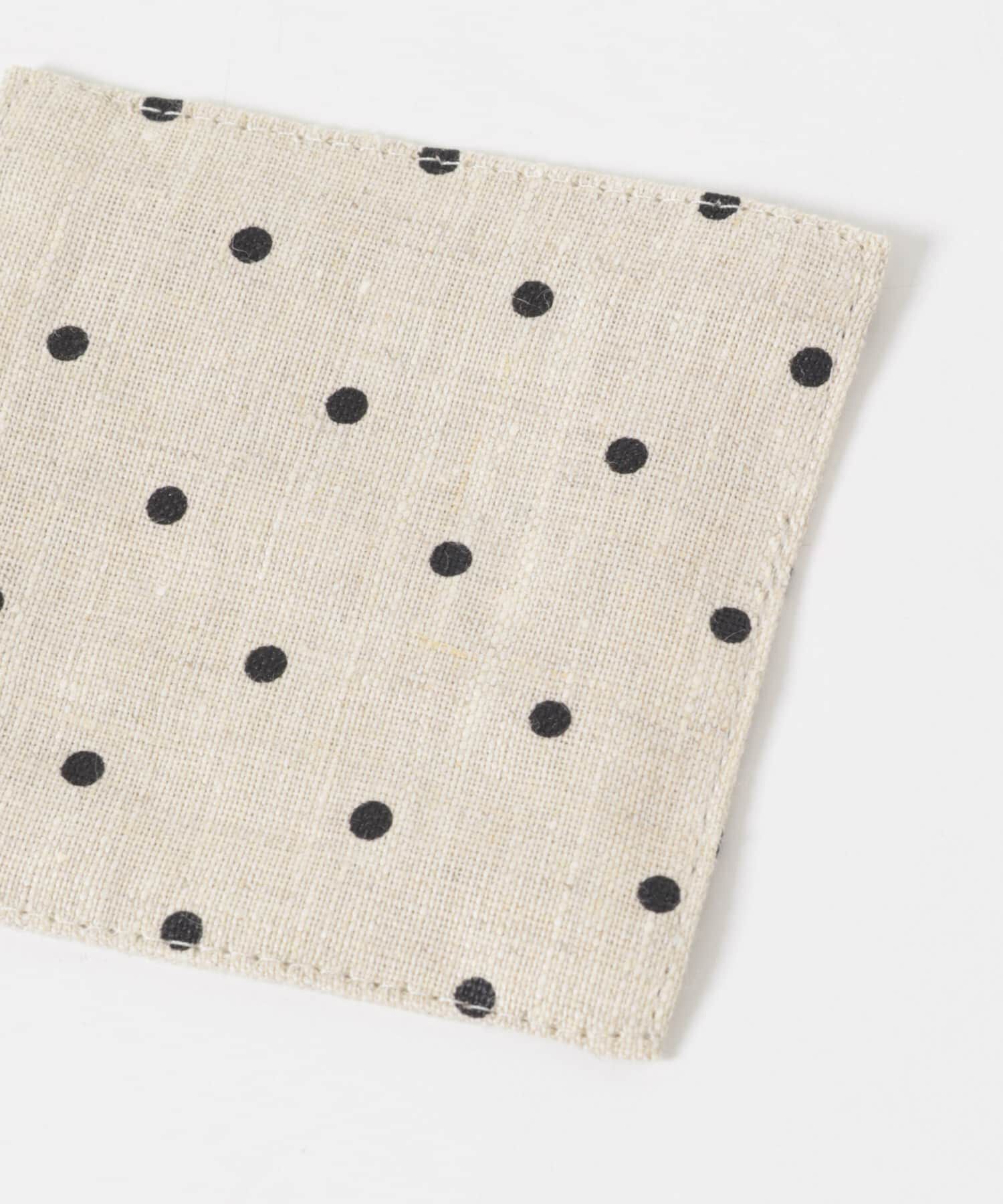 URBAN RESEARCH DOORS「fog linen work　リネン コースター ナチュラルドット」|食器・キッチングッズ|