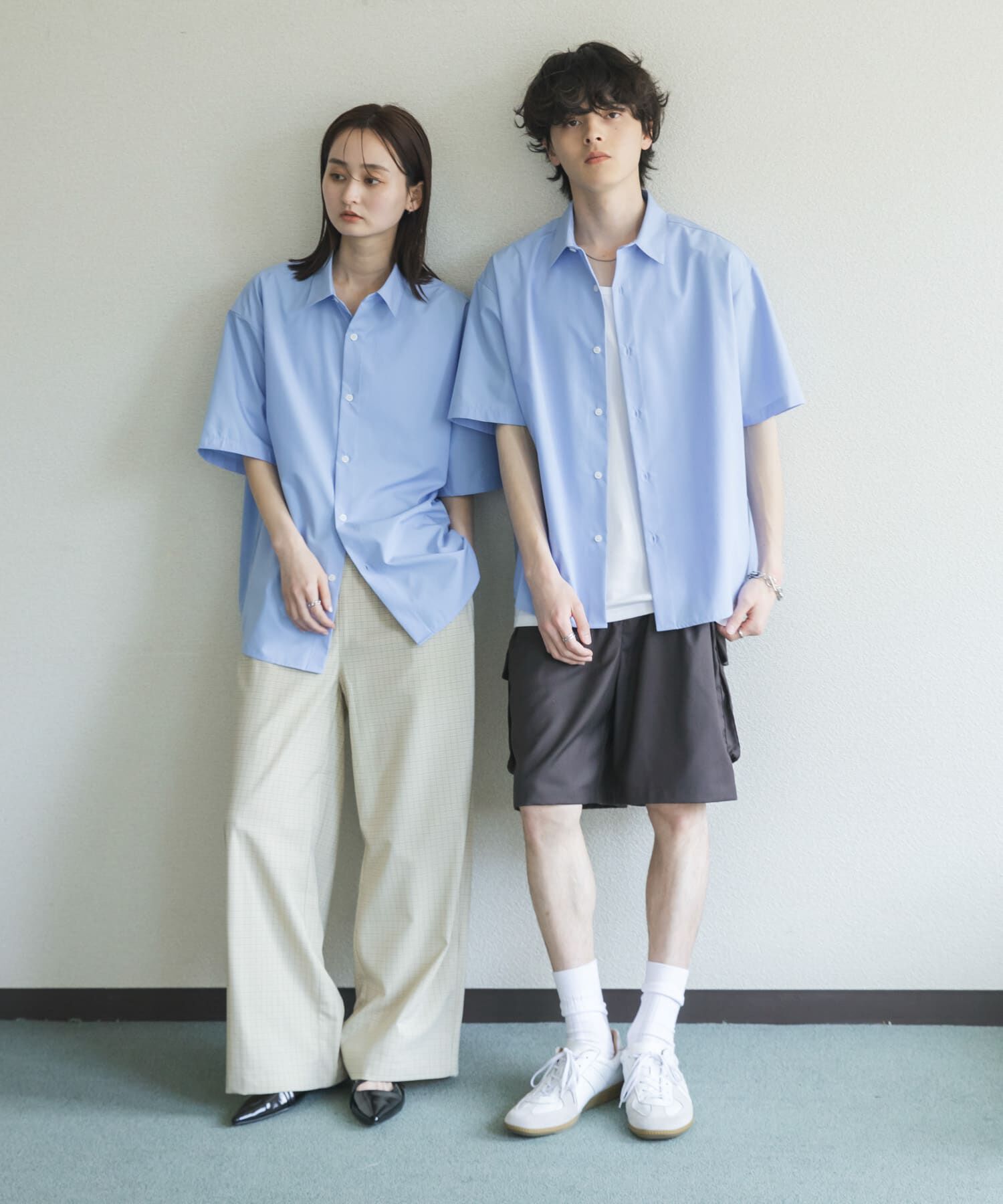 SENSE OF PLACE by URBAN RESEARCH「『ｲｰｼﾞｰｹｱ/速乾/接触冷感』ｺﾝﾌｫｰﾄﾚｷﾞｭﾗｰｶﾗｰｼｮ  」|シャツ・ブラウス|