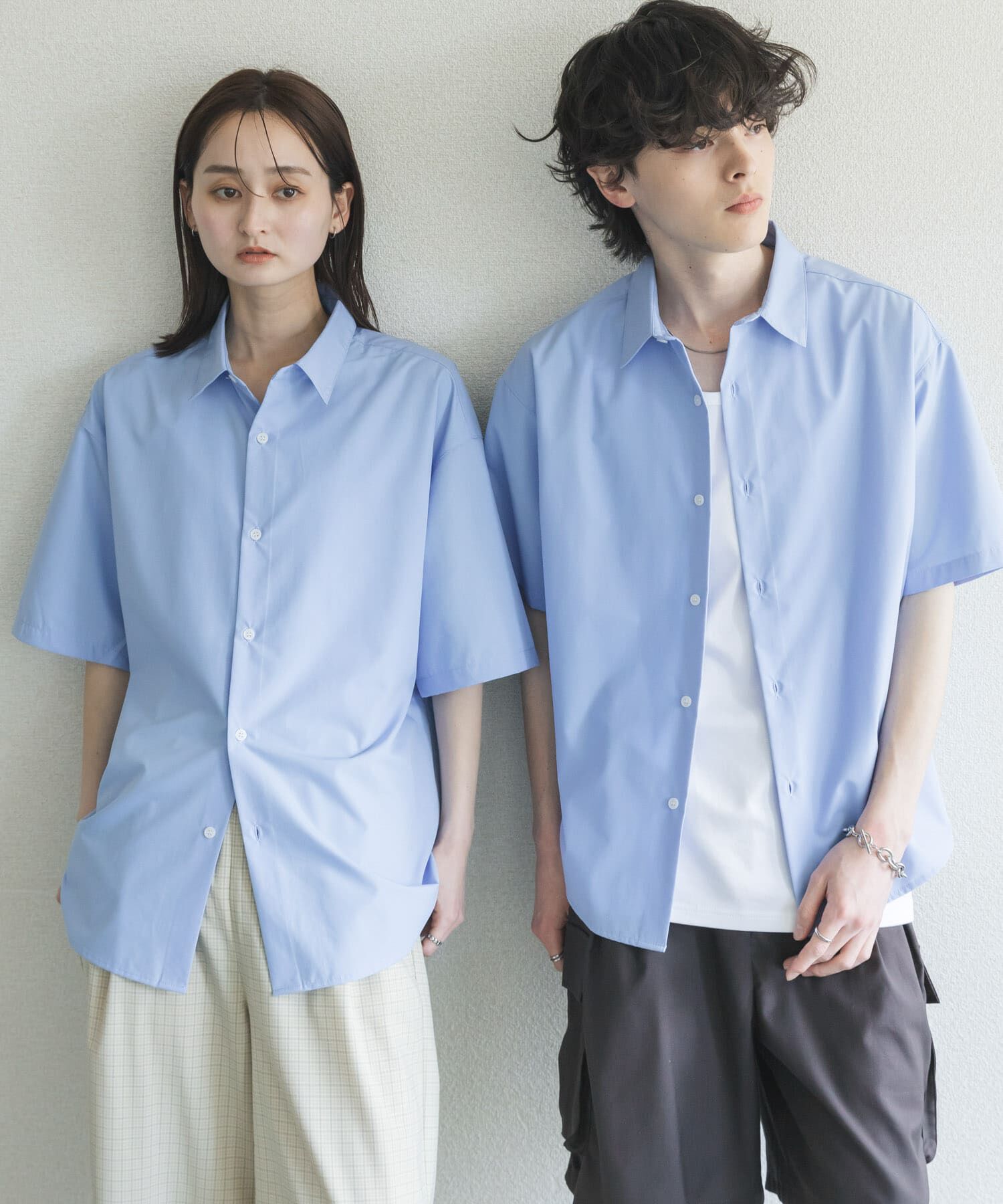 SENSE OF PLACE by URBAN RESEARCH「『ｲｰｼﾞｰｹｱ/速乾/接触冷感』ｺﾝﾌｫｰﾄﾚｷﾞｭﾗｰｶﾗｰｼｮ  」|シャツ・ブラウス|