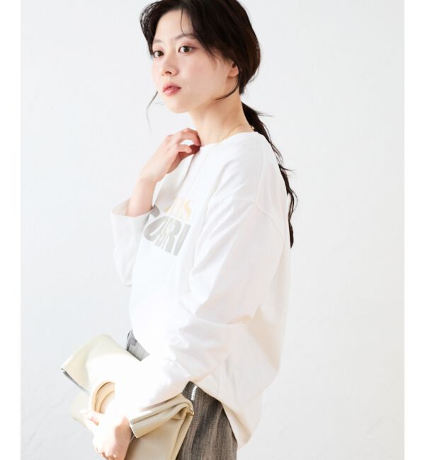  「バイカラーロゴTシャツ」|Tシャツ・カットソー|