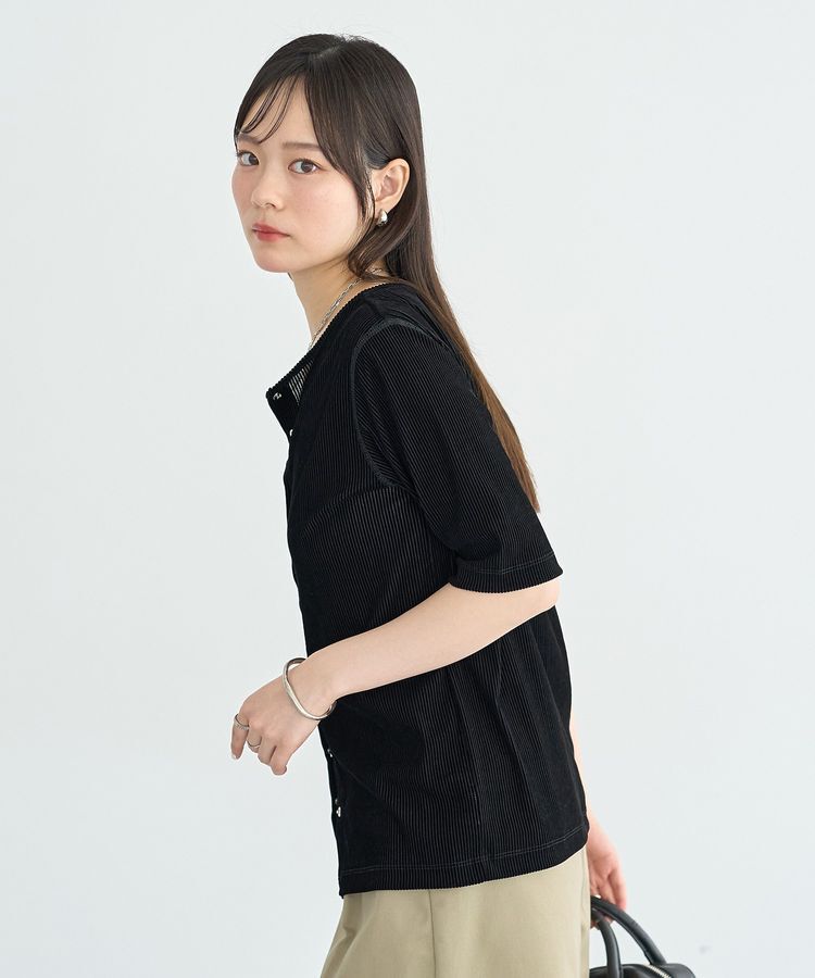 earth music&ecology「フロッキーチュールカーディガン」|カーディガン|