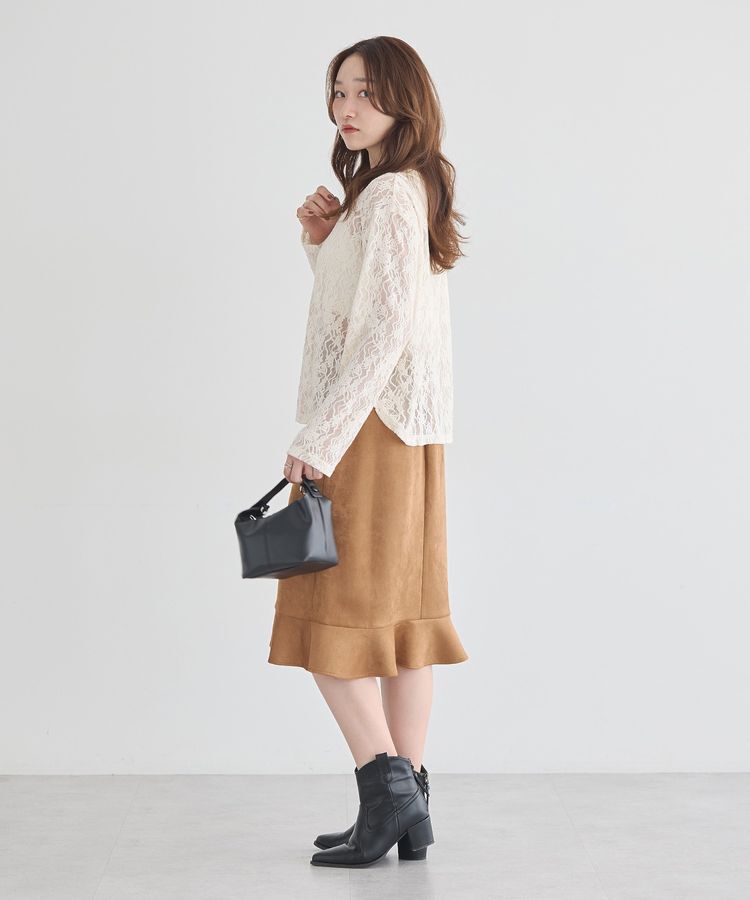 earth music&ecology「レースヘンリープルオーバー」|Tシャツ・カットソー|