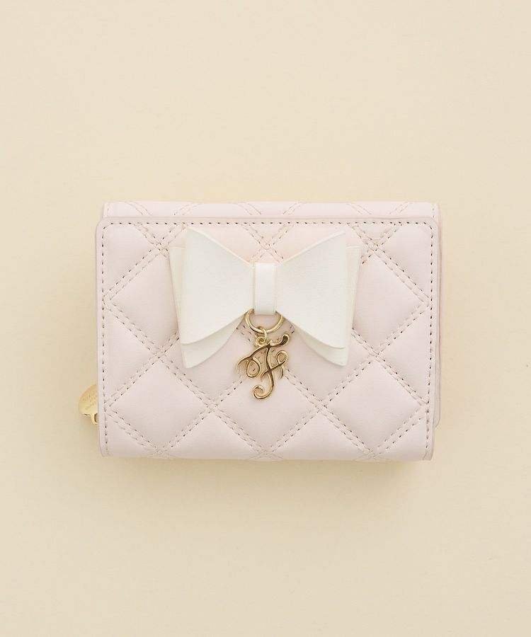 Maison de FLEUR「Fチャームリボンウォレット」|財布|ライトピンク