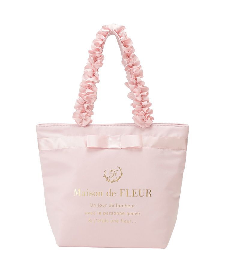 Maison de FLEUR「ブランドロゴフリルハンドルトートMバッグ」|トートバッグ|