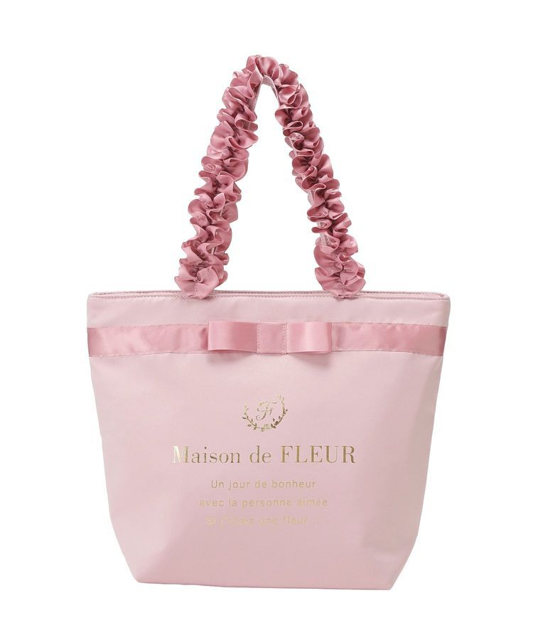 Maison de FLEUR「ブランドロゴフリルハンドルトートMバッグ」|トートバッグ|