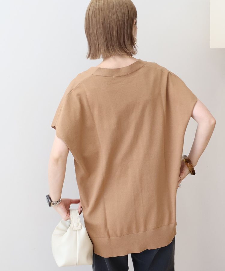 AMERICAN HOLIC「【WEB限定】フレンチスリーブVネックニットカーディガン」|カーディガン|