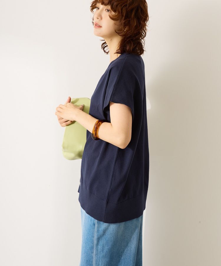 AMERICAN HOLIC「【WEB限定】フレンチスリーブVネックニットカーディガン」|カーディガン|