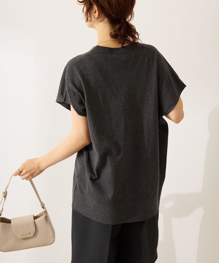 AMERICAN HOLIC「【WEB限定】フレンチスリーブVネックニットカーディガン」|カーディガン|