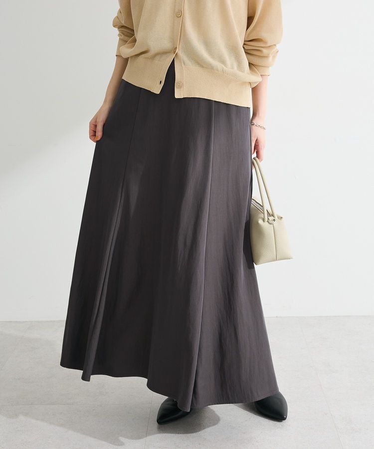 Green Parks「さらっとナロースカート」|スカート|Charcoal Gray