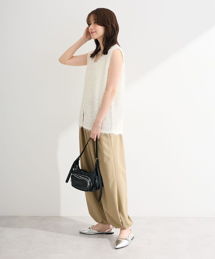 Green Parks「フェザーノースリーブベスト」|ベスト・ジレ|