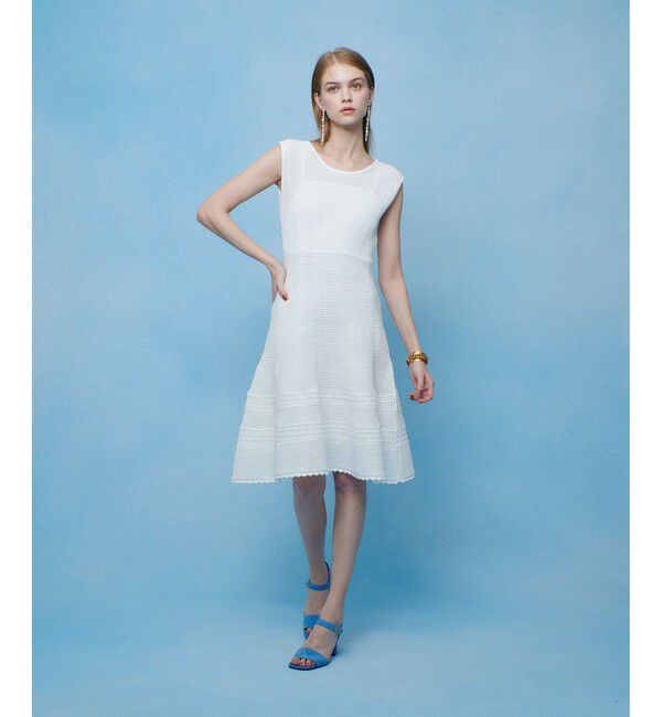 LOULOU WILLOUGHBY「メッシュクロッシェミニワンピース」|ワンピース|