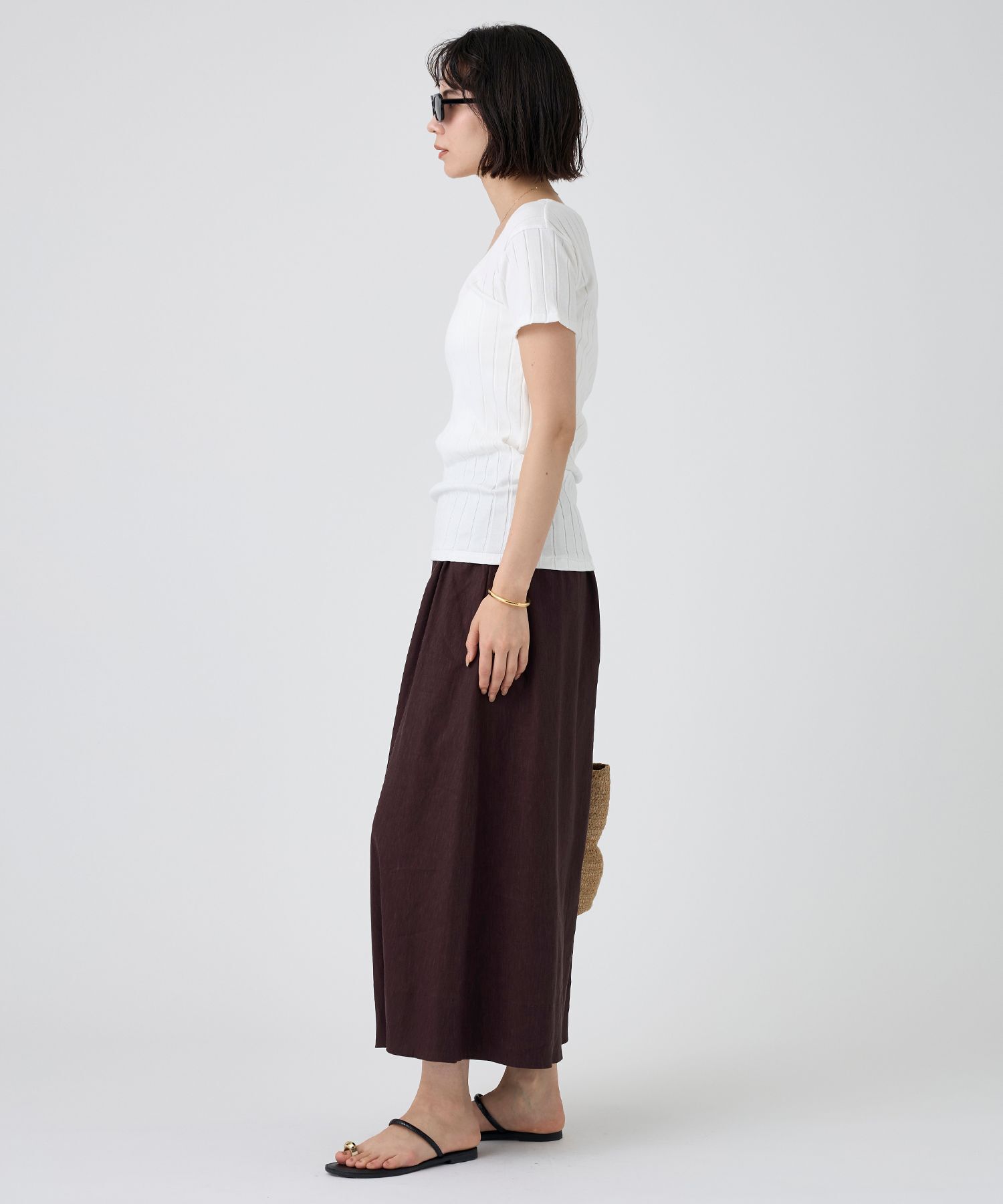 「【YOUNG＆OLSEN】＜別注＞2WAYリブTEE」|Tシャツ・カットソー|