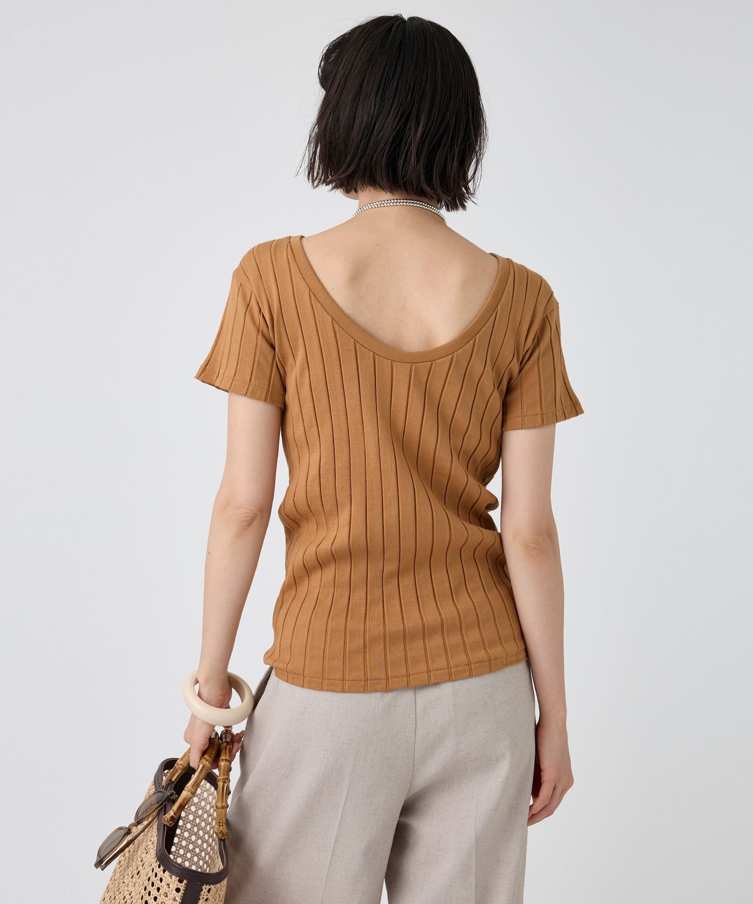  「【YOUNG＆OLSEN】＜別注＞2WAYリブTEE」|Tシャツ・カットソー|