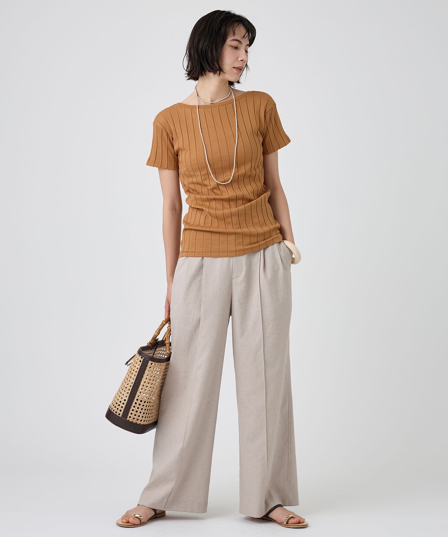  「【YOUNG＆OLSEN】＜別注＞2WAYリブTEE」|Tシャツ・カットソー|