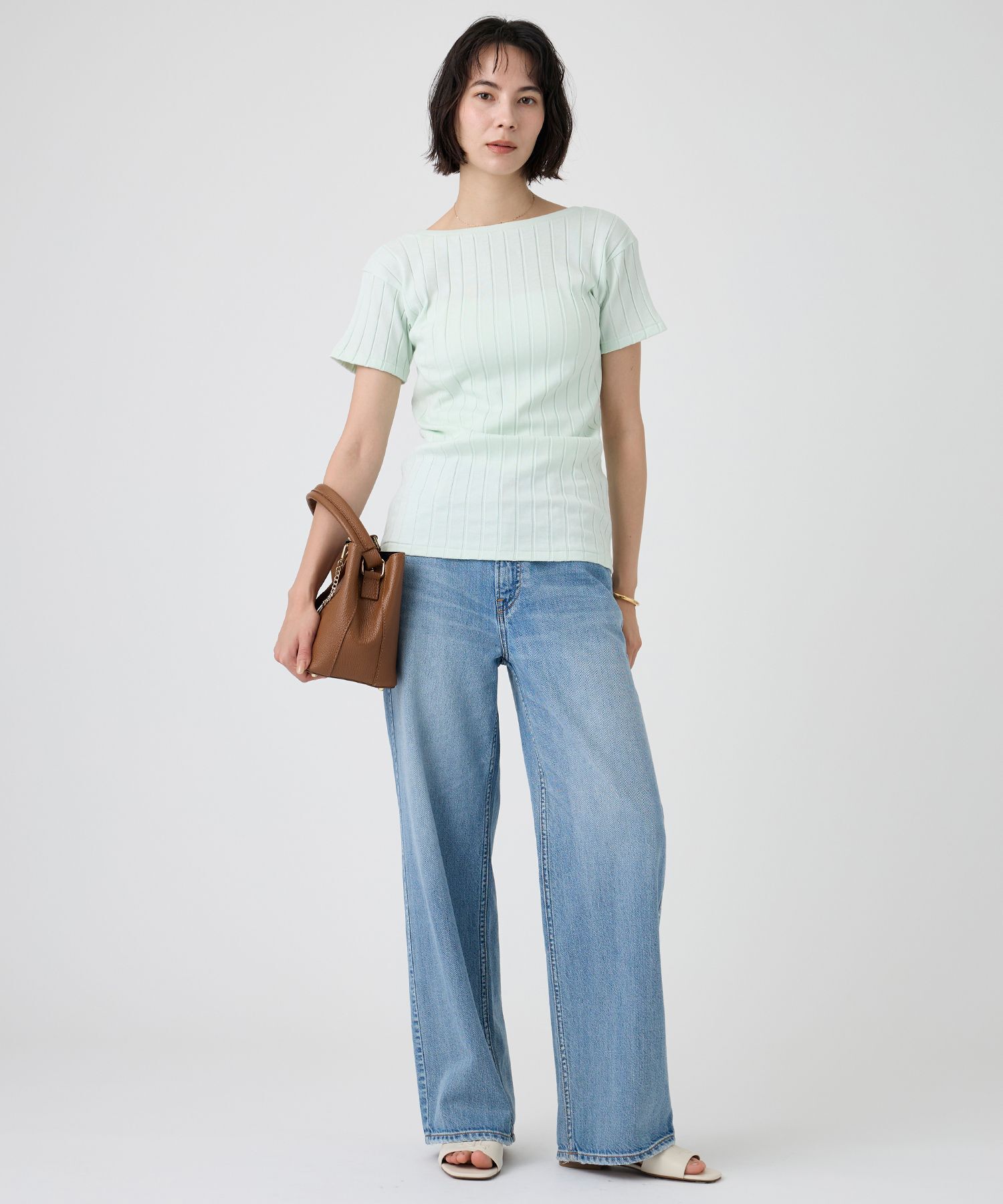  「【YOUNG＆OLSEN】＜別注＞2WAYリブTEE」|Tシャツ・カットソー|