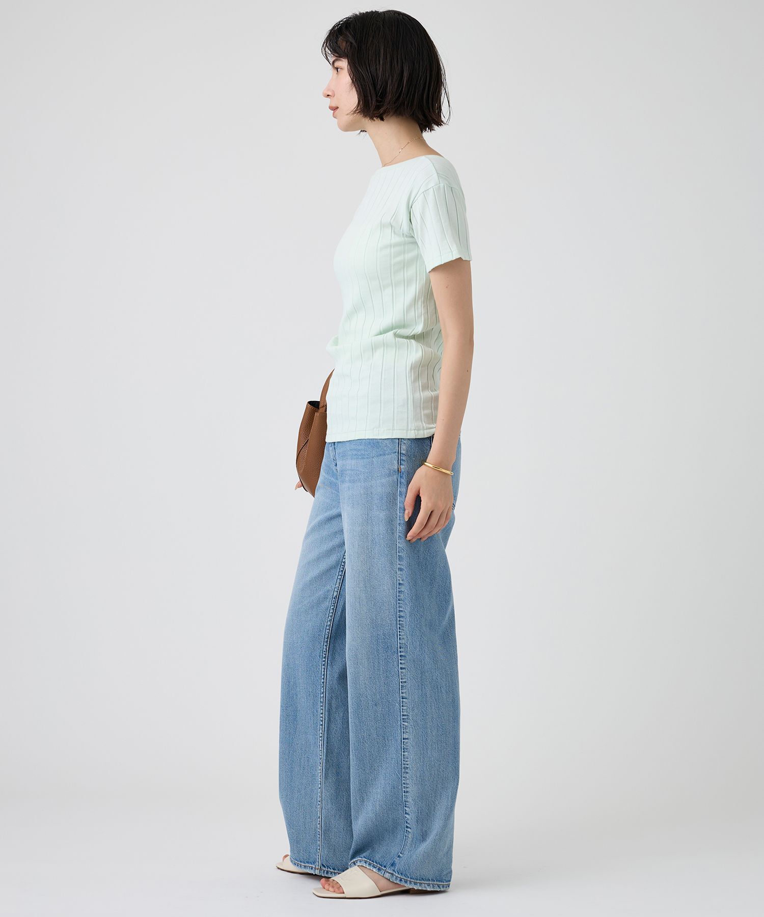  「【YOUNG＆OLSEN】＜別注＞2WAYリブTEE」|Tシャツ・カットソー|