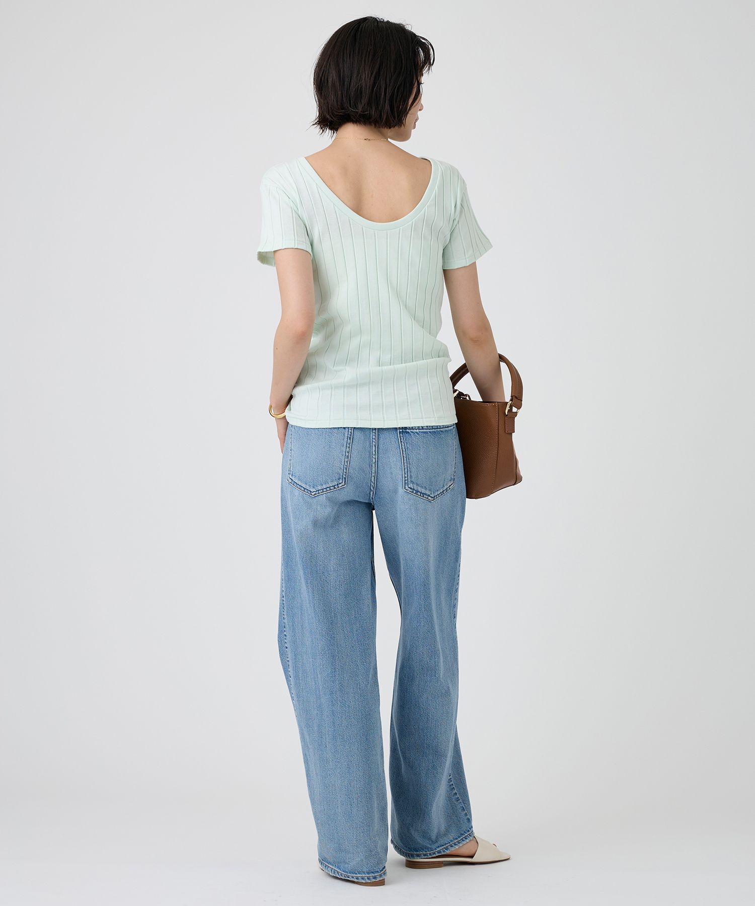  「【YOUNG＆OLSEN】＜別注＞2WAYリブTEE」|Tシャツ・カットソー|