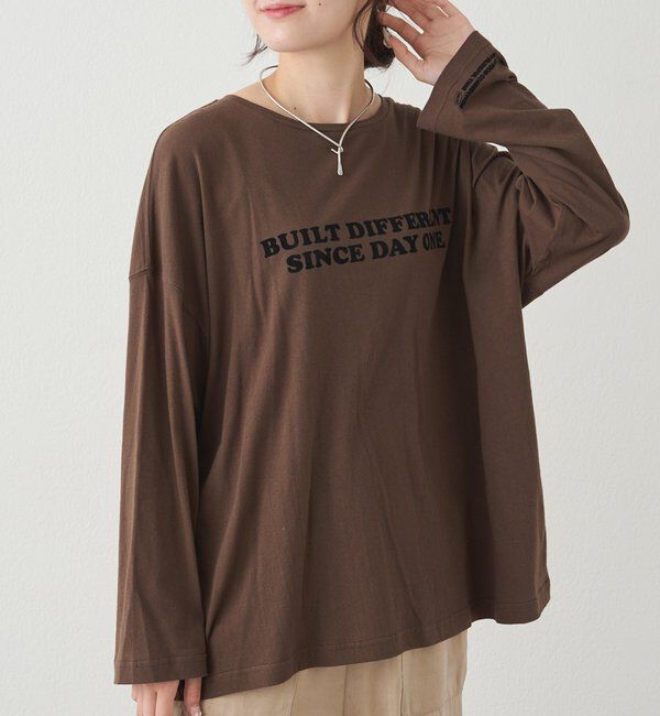  「【F&B】オーガニックコットンシアーガーゼカットソー」|Tシャツ・カットソー|ブラウン