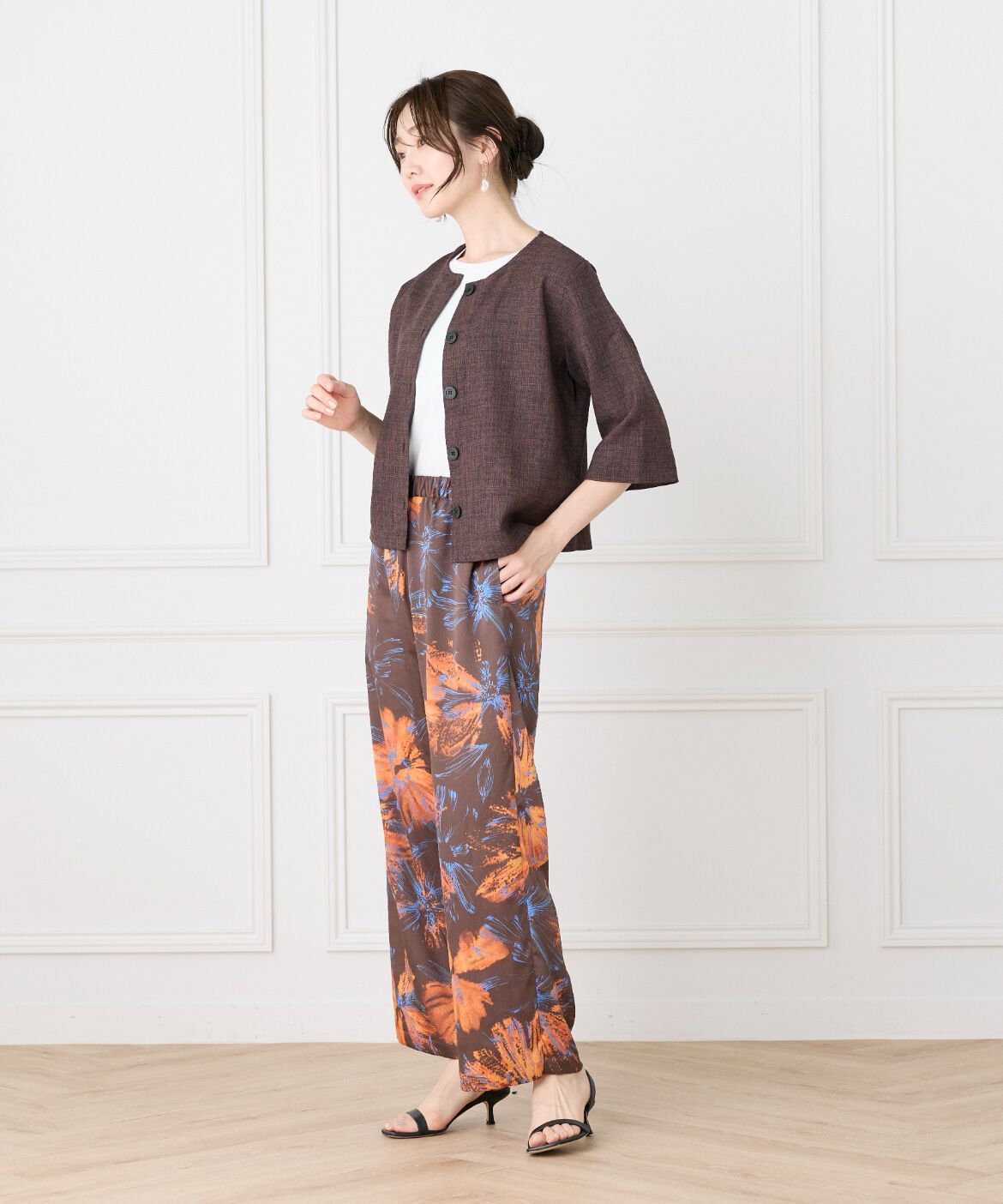 7-IDconcept.「5分袖カーディガン《日本製》｜品よく羽織れる上質な羽織り」|Tシャツ・カットソー|